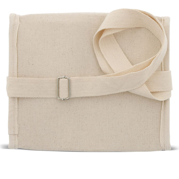 Borsa termica in cotone quadrata 122x18x18cm beige - personalizzabile con logo