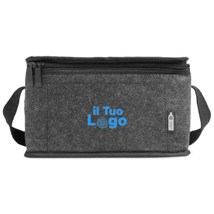 Borsa termica in feltro RPET grigio - personalizzabile con logo