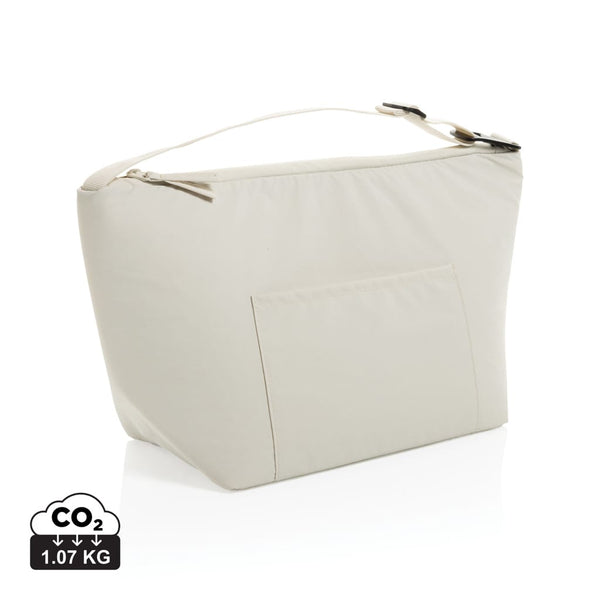 Borsa termica KENTO URBAN in nylon riciclato RCS beige - personalizzabile con logo