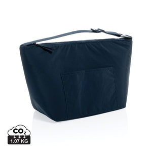 Borsa termica KENTO URBAN in nylon riciclato RCS blu navy - personalizzabile con logo