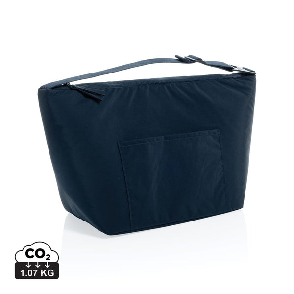 Borsa termica KENTO URBAN in nylon riciclato RCS blu navy - personalizzabile con logo