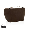 Borsa termica KENTO URBAN in nylon riciclato RCS marrone - personalizzabile con logo