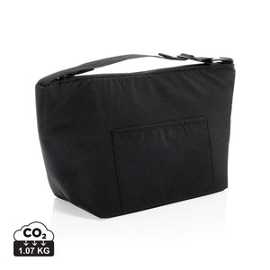 Borsa termica KENTO URBAN in nylon riciclato RCS nero - personalizzabile con logo