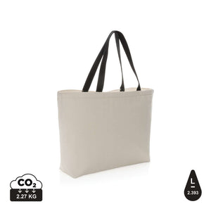 Borsa termica large rcanvas 285 gm2 non tinto Impact Aware™ bianco - personalizzabile con logo