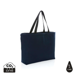 Borsa termica large rcanvas 285 gm2 non tinto Impact Aware™ blu navy - personalizzabile con logo