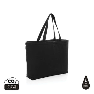 Borsa termica large rcanvas 285 gm2 non tinto Impact Aware™ nero - personalizzabile con logo