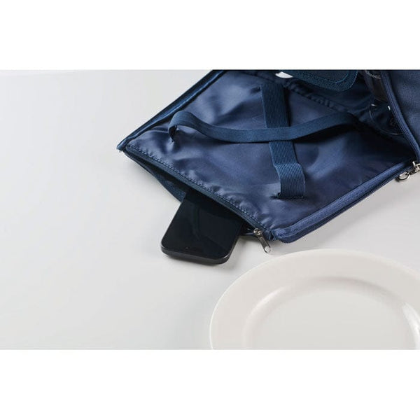 Borsa termica picnic in RPET Blu - personalizzabile con logo