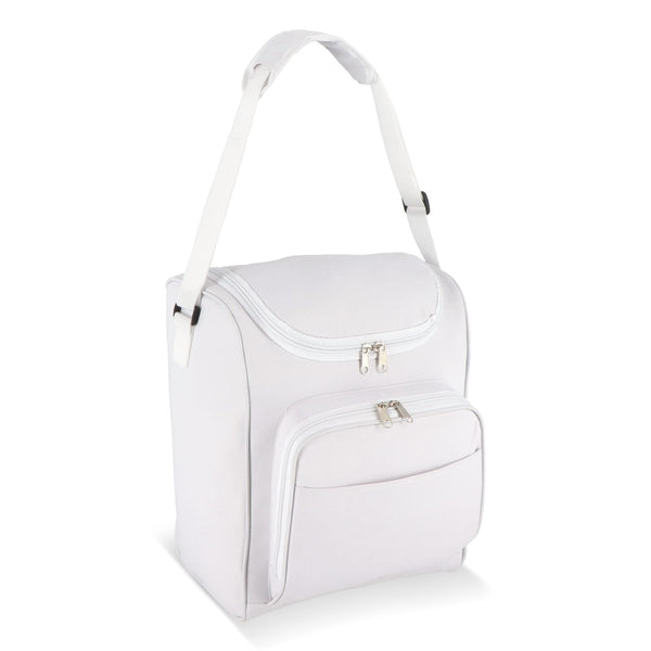 Borsa termica R-PET 600D 26 x 19 x 34 cm 13L Bianco - personalizzabile con logo