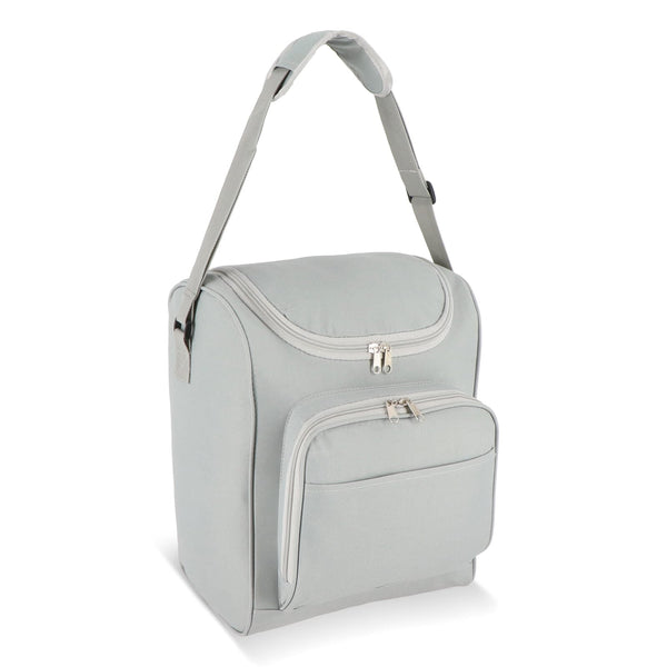 Borsa termica R-PET 600D 26 x 19 x 34 cm 13L Grigio - personalizzabile con logo