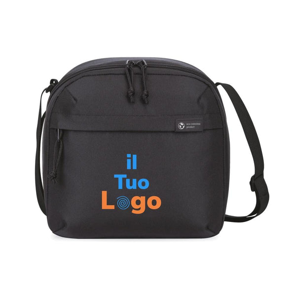 Borsa termica Renew in rPET AWARE™ nero - personalizzabile con logo
