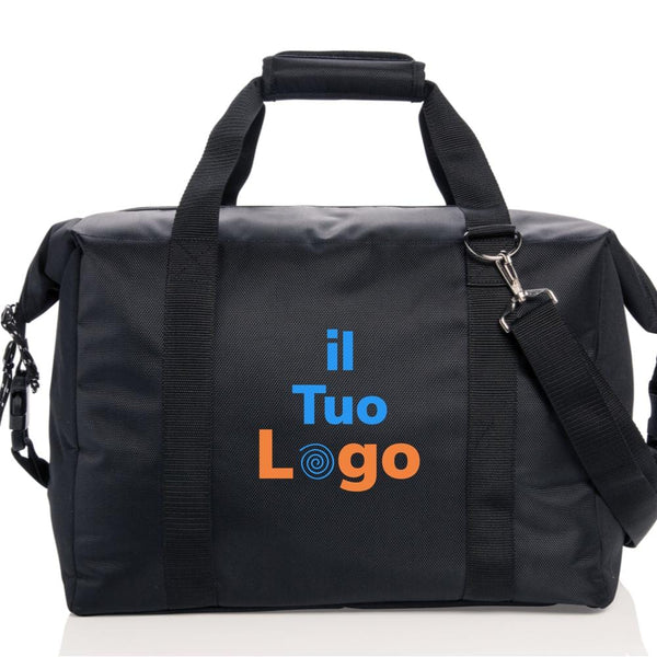 Borsa termica Swiss Peak XXL nero - personalizzabile con logo