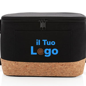 Borsa termica two tone con dettagli in sughero - personalizzabile con logo