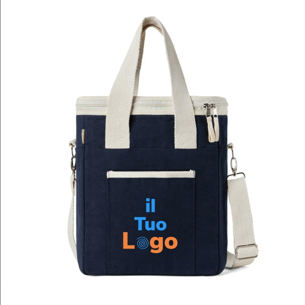 Borsa termica VINGA Volonne in tela riciclata AWARE™ - personalizzabile con logo