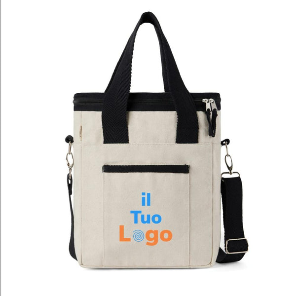 Borsa termica VINGA Volonne in tela riciclata AWARE™ - personalizzabile con logo