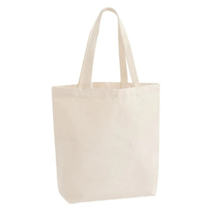 Borsa Tote in canvas pesante beige - personalizzabile con logo