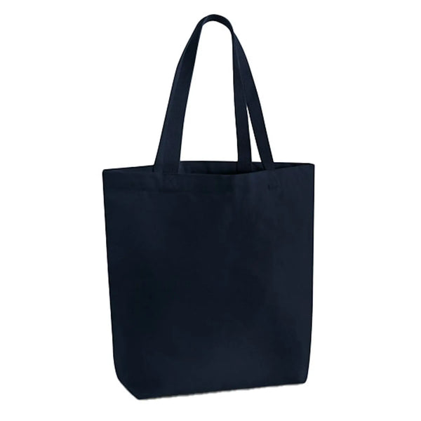 Borsa Tote in canvas pesante blu - personalizzabile con logo