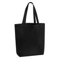 Borsa Tote in canvas pesante nero - personalizzabile con logo
