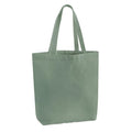 Borsa Tote in canvas pesante verde - personalizzabile con logo