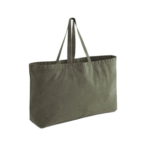 Borsa tote oversize tinte tenui verde - personalizzabile con logo