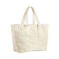 Borsa Tote Oversized Heavy Duty Canvas beige - personalizzabile con logo