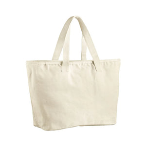 Borsa Tote Oversized Heavy Duty Canvas beige - personalizzabile con logo
