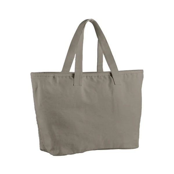 Borsa Tote Oversized Heavy Duty Canvas grigio - personalizzabile con logo