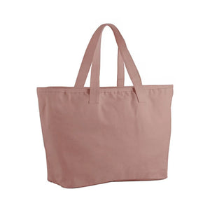 Borsa Tote Oversized Heavy Duty Canvas rosa - personalizzabile con logo