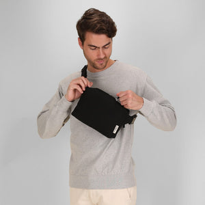 Borsa Tracolla Marsupio Koban nero - personalizzabile con logo