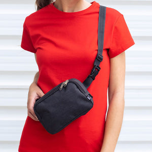 Borsa Tracolla Marsupio Vexen nero - personalizzabile con logo