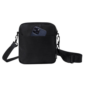 Borsa Tracolla Simun nero - personalizzabile con logo
