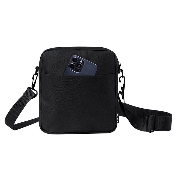 Borsa Tracolla Simun nero - personalizzabile con logo
