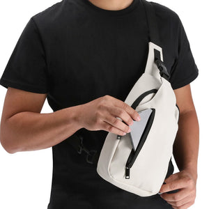 Borsa Tracolla Soplex bege - personalizzabile con logo