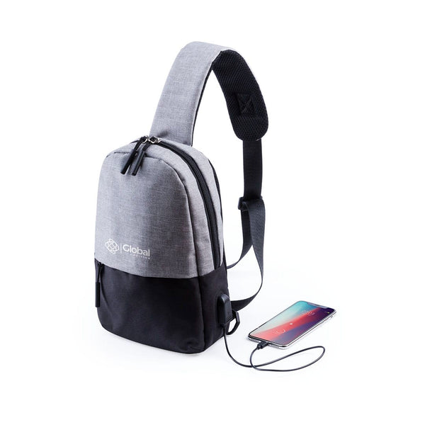 Borsa Tracolla Versox grey - personalizzabile con logo