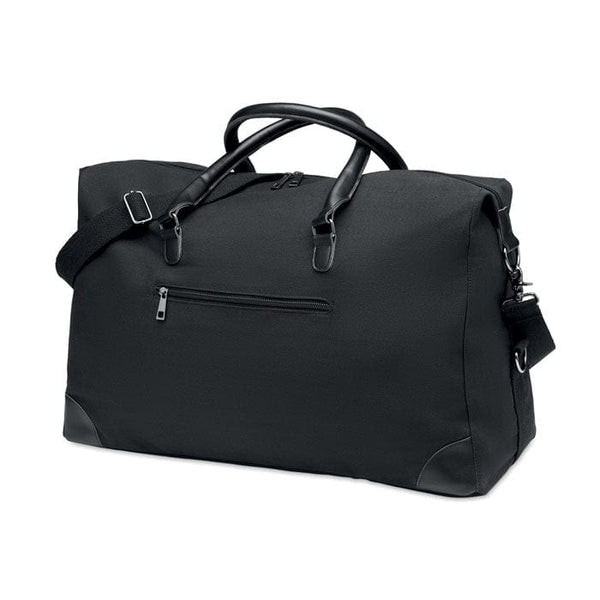 Borsa viaggio in tela 340gr Nero - personalizzabile con logo