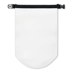 Borsa waterproof in PVC bianco - personalizzabile con logo