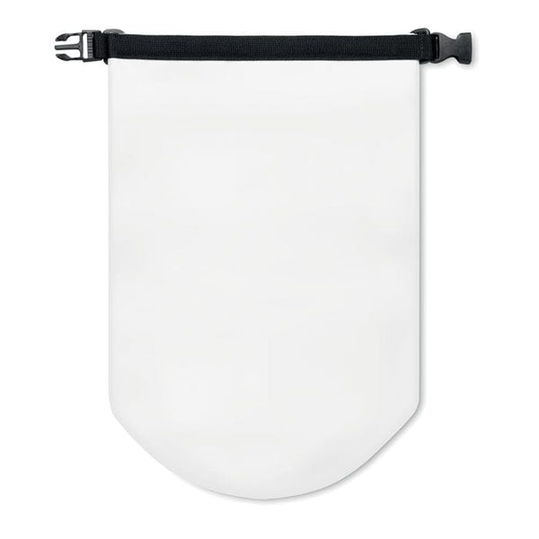 Borsa waterproof in PVC bianco - personalizzabile con logo