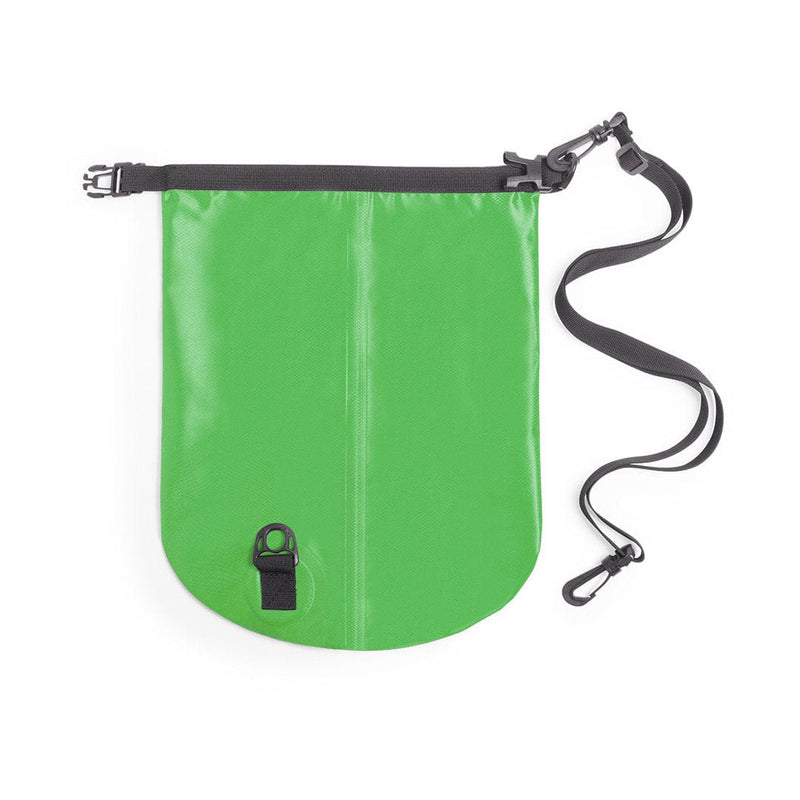 Borsa waterproof personalizzata verde - personalizzabile con logo