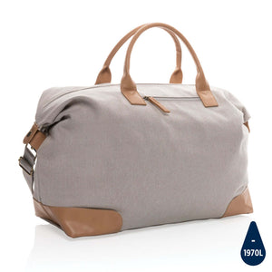 Borsa weekend in rcanvas 16 once Impact AWARE™ grigio - personalizzabile con logo