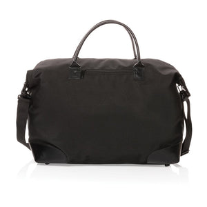 Borsa weekend in rPET1200D Impact Aware™ nero - personalizzabile con logo