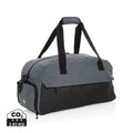 Borsa weekend Kazu in RPET AWARE™ grigio - personalizzabile con logo