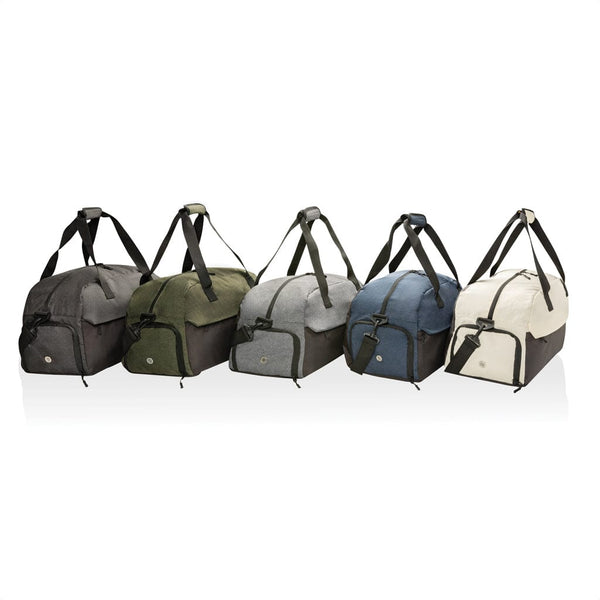 Borsa weekend Kazu in RPET AWARE™ - personalizzabile con logo