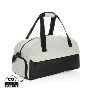 Borsa weekend Kazu in RPET AWARE™ verde calce - personalizzabile con logo