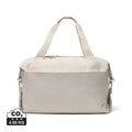 Borsa weekend KENTO URBAN in nylon riciclato RCS beige - personalizzabile con logo