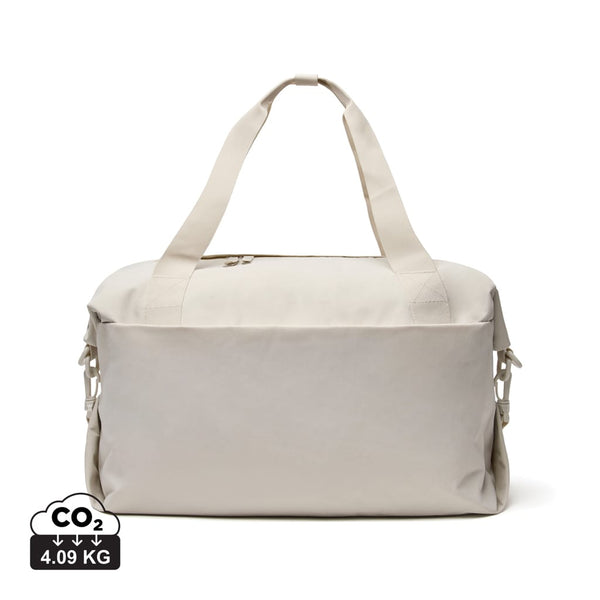 Borsa weekend KENTO URBAN in nylon riciclato RCS beige - personalizzabile con logo