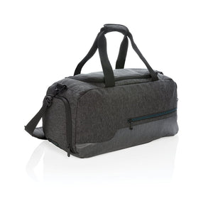 Borsa weekend/sportiva 900D senza PVC nero - personalizzabile con logo