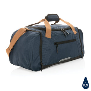 Borsa weekend Urban outdoor Impact AWARE™ blu navy - personalizzabile con logo