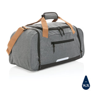 Borsa weekend Urban outdoor Impact AWARE™ grigio - personalizzabile con logo