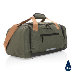 Borsa weekend Urban outdoor Impact AWARE™ verde - personalizzabile con logo