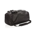 Borsa zaino RFID Swiss Peak nero - personalizzabile con logo