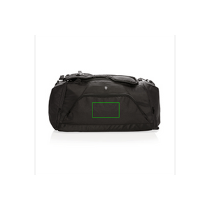 Borsa zaino RFID Swiss Peak nero - personalizzabile con logo